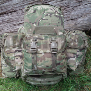Pouches, Triple Set, Bergen, VIRTUS, Multicam, Plain, Large