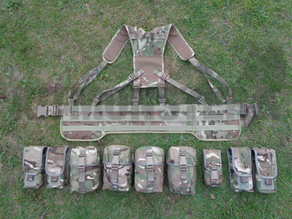 British military issue MTP MOLLE webbing set alpha model