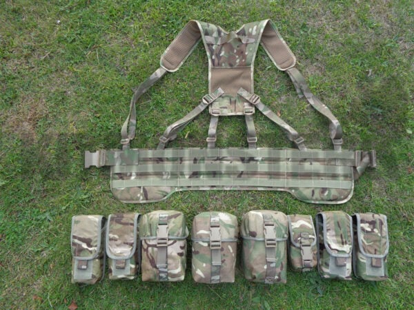British military issue MTP MOLLE webbing set alpha model