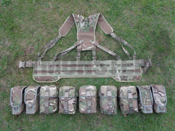 British military issue MTP MOLLE webbing set bravo model