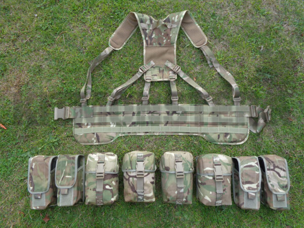 British military issue MTP MOLLE webbing set bravo model