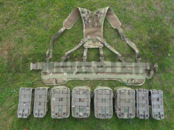 British military issue MTP MOLLE webbing set bravo model