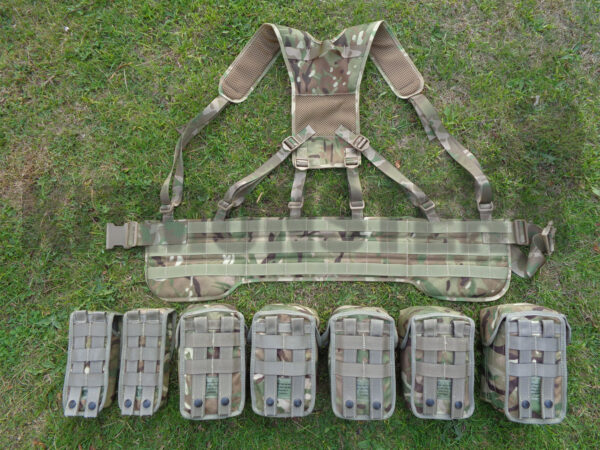 British military issue MTP MOLLE webbing set charlie model