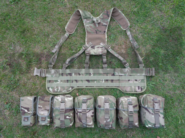 British military issue MTP MOLLE webbing set charlie model