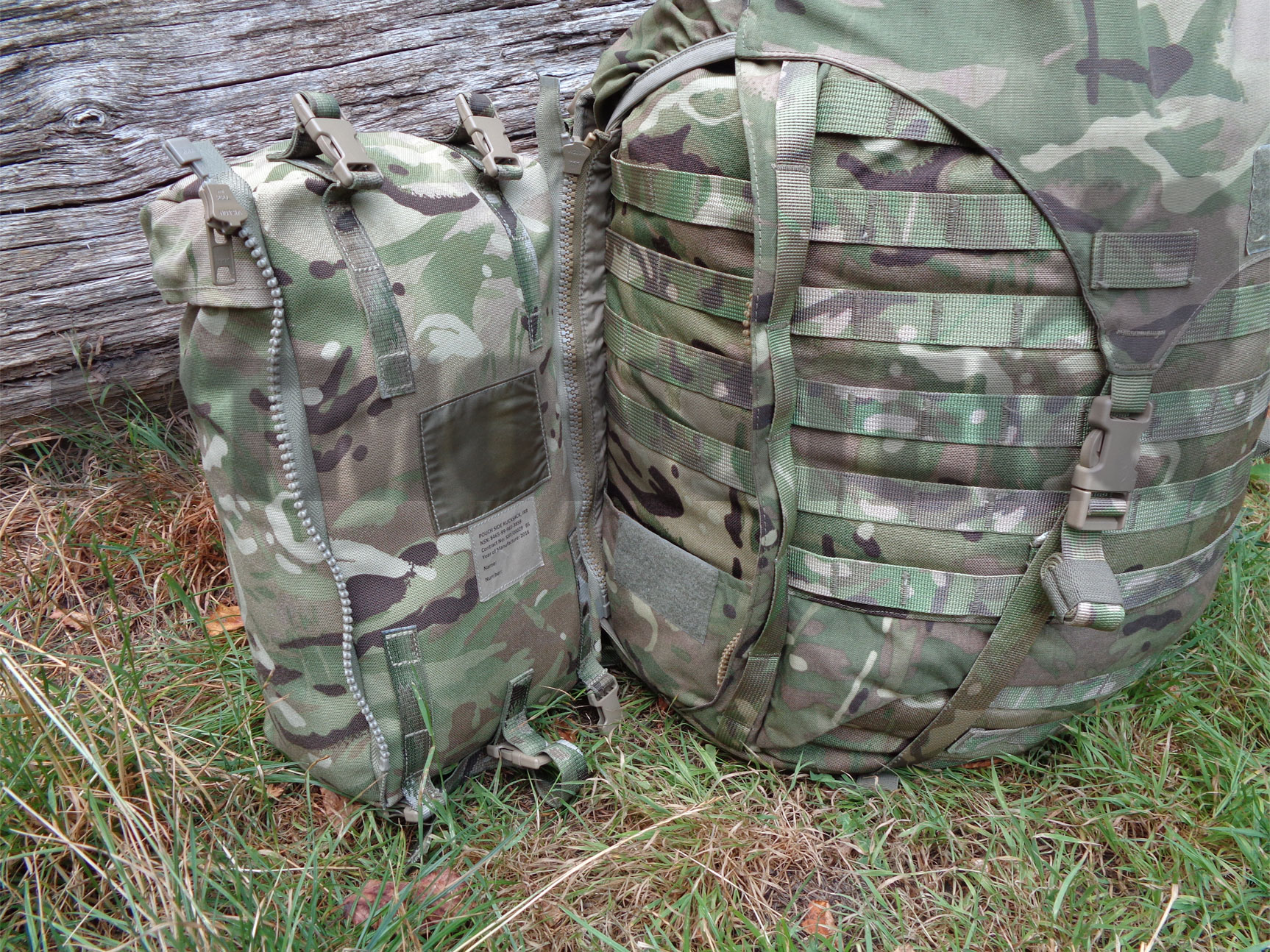 PLCE Side Pockets, Bergen, Pair, MTP, Used - Kit Monster PLCE Side Pockets, Bergen, Pair, MTP, Used - Kit Monster