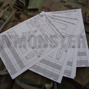 Cards, Slate, A6, Tactical Casualty Care (TCC), pack of 5