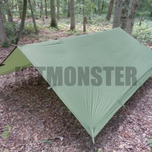Basha Shelter Sheet, Tarp, 3 x 3m, Green, TRC, options
