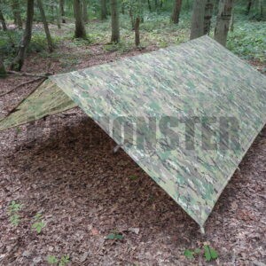 Basha Shelter Sheet, Tarp, 3 x 3m, Multicamo, 70D TRC Vector