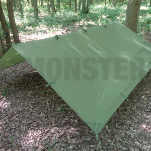 Basha Shelter Sheet, Tarp, 3 x 3m, Green, TRC, options