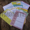 Cards, Slate, A6, Aide Memoire, Commanders,  (21 card set) - Image 1