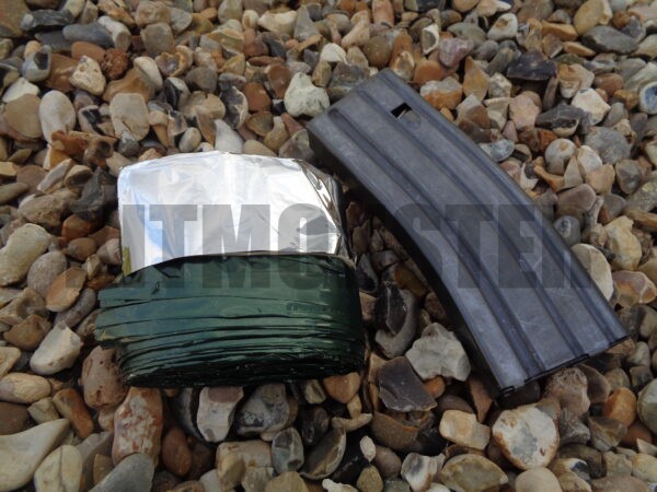 tactical silver / green foil hypothermia survival space blanket