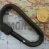 Karabiner, Mini, Snap Link,  (8mm, Screw Gate) - Image 1