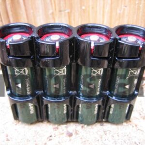 Battery Caddy Carrier, AA x 4, Black, Powerpax
