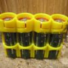 Battery Caddy Carrier, AA x 4, Yellow, Powerpax - Image 1