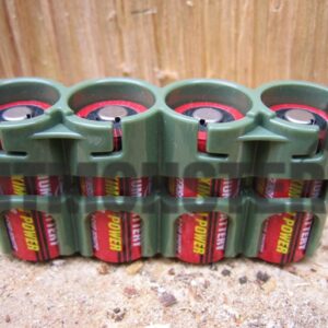 Battery Caddy Carrier, CR123 x 4, Mil Green, Powerpax