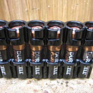 Battery Caddy Carrier, AAA x 6, Black, Powerpax