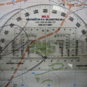 Protractor, R.A. Mills/Metres MK 1, New