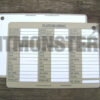 Card, Slate, A6, Aide Memoire, Commanders', ORBAT, Platoon (P) - Image 1