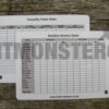 Card, Slate, A6, Aide Memoire, Commanders', Ammo/Cas, Section (P - Image 1