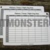 Card, Slate, A5, Aide Memoire, Commanders', Stag List Rota (P) - Image 1