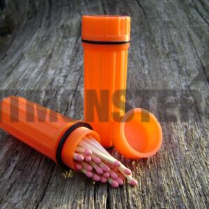 Match Case, Waterproof, USAF Type, Orange