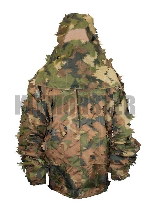 Chameleon woodland Jacket and hood chameleon ghillie leaf suit woodland