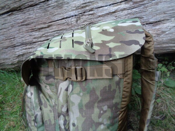 laser laminate daysack top flap Vector
