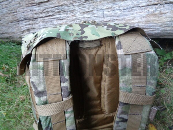 laser laminate daysack top flap Vector
