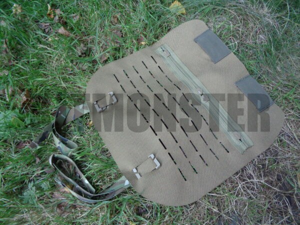 laser laminate daysack top flap Vector