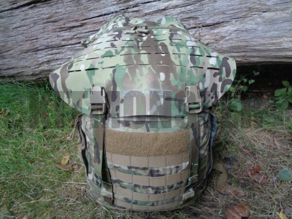 laser laminate daysack top flap Vector